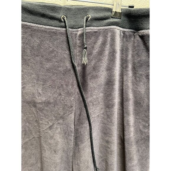 Betty drawstring sweats Gray Velour Size Large - Picture 4 of 5